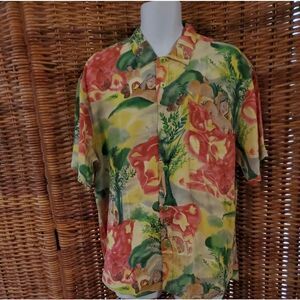 Vintage Jams World Gaughan Hawaiian Aloha Shirt L